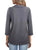 Half Zip Collared Neck Three-Quarter Sleeve T-Shirt