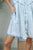 Button Up Flounce Sleeve Denim Dress