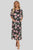 Printed Slit Night Dress with Pockets