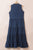 Tie Neck Sleeveless Denim Dress