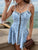 Sweetheart Neck Spaghetti Strap Denim Dress