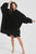 Lantern Sleeve Oversized Hooded Fuzzy Lounge Dress