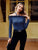 Frill Halter Neck Long Sleeve T-Shirt