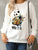 Panda Round Neck Dropped Shoulder Sweatshirt