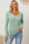 Basic Bae Full Size Ribbed V-Neck Long Sleeve T-Shirt