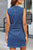 Full Size Button Up V-Neck Sleeveless Denim Dress