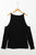 Round Neck Cold Shoulder Long Sleeve Top