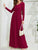 Pocketed V-Neck Long Sleeve Maxi Dress