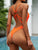 Backless Spaghetti Strap One-Piece Swimwear