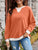 Contrast Round Neck Long Sleeve Sweatshirt