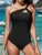 Cutout One Shoulder One-Piece Swimwear