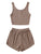 Scoop Neck Top and Shorts Lounge Set