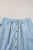 Snap Down High Waist Denim Skirt