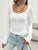 Lace Detail Scoop Neck Long Sleeve T-Shirt