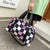 Oxford Cloth Plaid Travel Bag