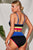 Color Block Spaghetti Strap Two-Piece Swim Set