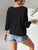 V-Neck Three-Quarter Sleeve Knit Top