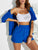 Button Up Half Sleeve Top and Shorts Set