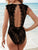 Lace Backless V-Neck Sleeveless Bodysuit