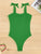 Tied Wide Strap One-Piece Swimwear