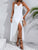 Backless Tassel Surplice Spaghetti Strap Cover Up Dress