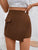 Pocketed High Waist Shorts