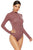 Full Size Ribbed Half Zip Long Sleeve Bodysuit