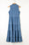 Tie Neck Sleeveless Denim Dress