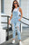 Distressed Denim Overalls with Pockets