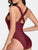 Crisscross Plunge Wide Strap One-Piece Swimwear