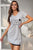 RISE AND SHINE Contrast Lace V-Neck T-Shirt Dress