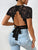 Lace Backless Round Neck Bodysuit