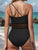 Cutout Single Shoulder One-Piece Swimwear