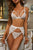 Bow Detail Lace Three-Piece Lingerie Set