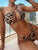 Leopard One-Shoulder Bikini Set