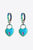 5-Pair Wholesale Multicolored Heart Drop Earrings