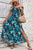 Floral Off-Shoulder Slit Dress