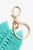 Assorted 4-Pack Leaf Shape Fringe Keychain