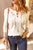 Contrast Lace-Up Long Sleeve Top