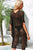 Side Slit Tassel Openwork Cover-Up Dress