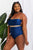 Marina West Swim Wave Break Contrast Trim One-Piece