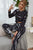 Tie-Dye Round Neck Top and Drawstring Waist Joggers Lounge Set