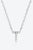 Q To U Zircon 925 Sterling Silver Necklace