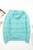 Zip-Up Raglan Sleeve Openwork Hooded Cardigan