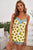 Sunflower Lace Trim Cami and Shorts Lounge Set