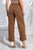 Buttoned  Straight Hem Long Pants