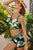 Printed Cutout Sleeveless Scoop Neck Bikini Set