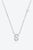 Q To U Zircon 925 Sterling Silver Necklace