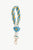 Floral Braided Wristlet Key Chain