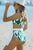 Geometric Print Cutout One-Shoulder One-Piece Swimsuit